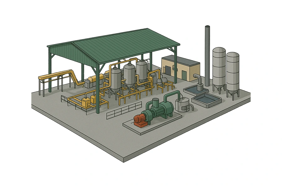 Large-Scale Palm Oil Mill