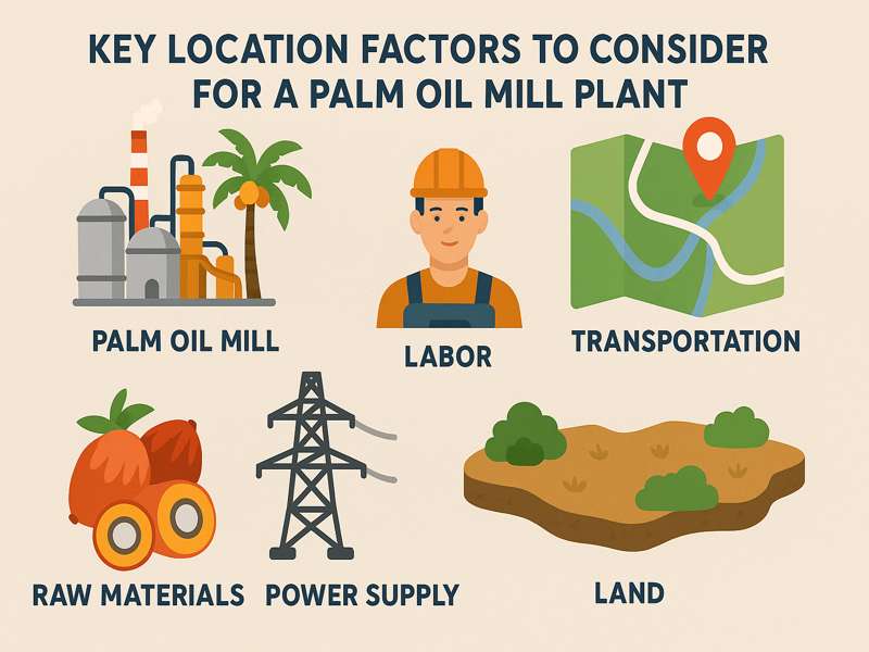 Location Factors to Consider for a Palm Oil Mill Plant