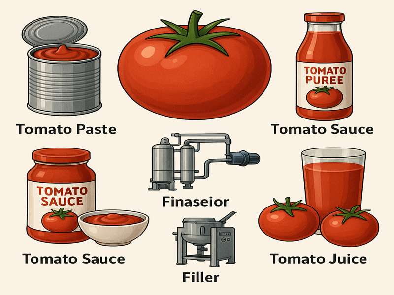 Tomato Paste, Puree, Sauce, or Juice