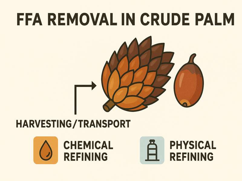 Best Practices for Free Fatty Acid (FFA) Removal in Crude Palm Oil