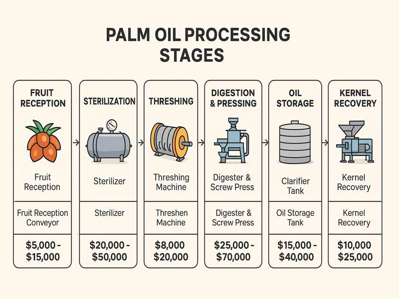 Cost of Palm Oil Producton Stage