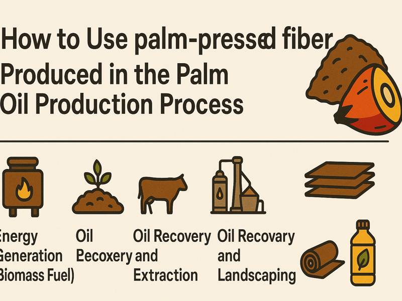 Use the Palm-Pressed Fiber Produced in the Palm Oil Production Process