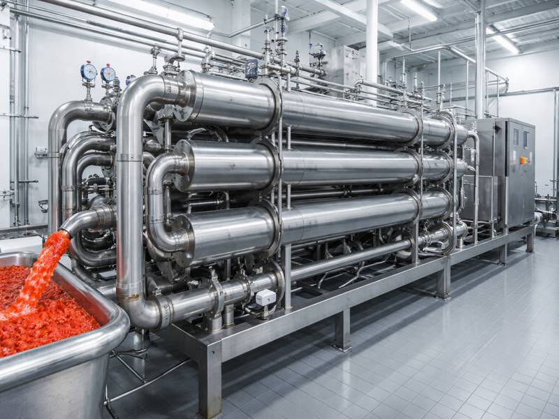 Work Pricinple of Tomato Tubular Preheater