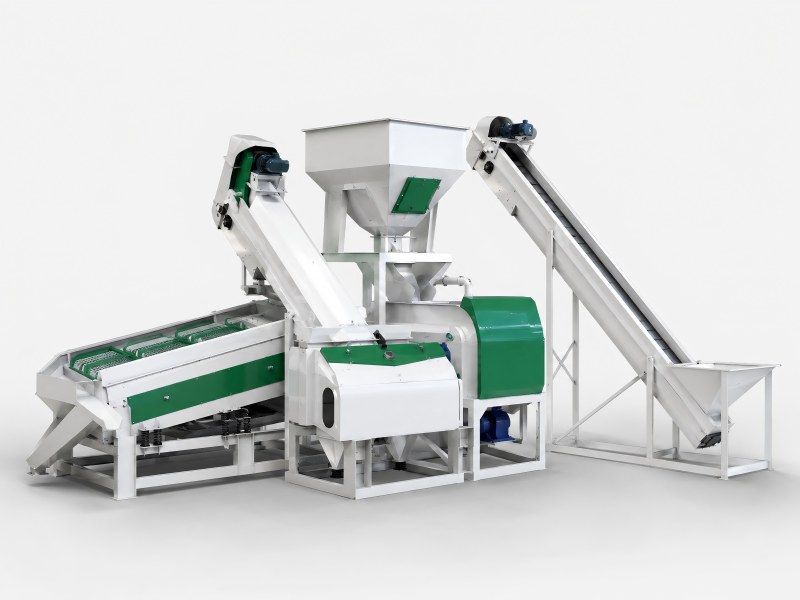 Cottonseed Cleaning and Destoning Machine