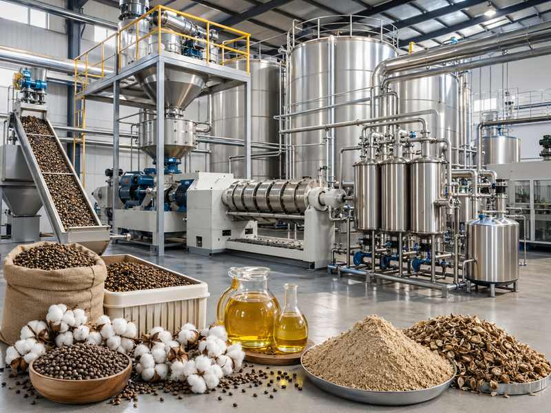 Cottonseed Oil Mill Plant