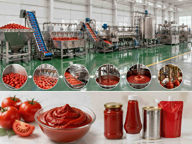 Custom Tomato Paste Processing Line Design
