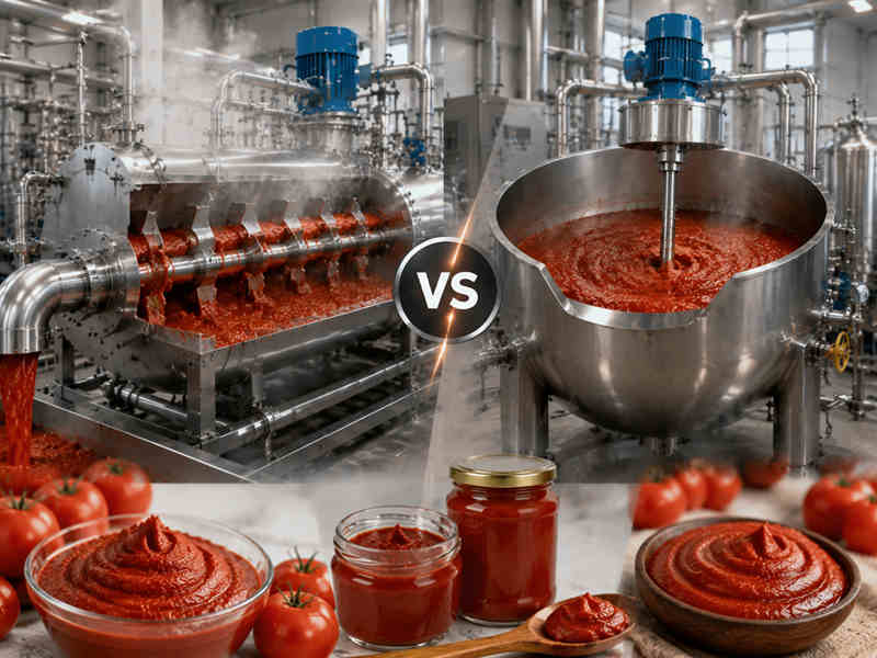 Scraped Vacuum Evaporator vs. Steam-Jacketed Kettle