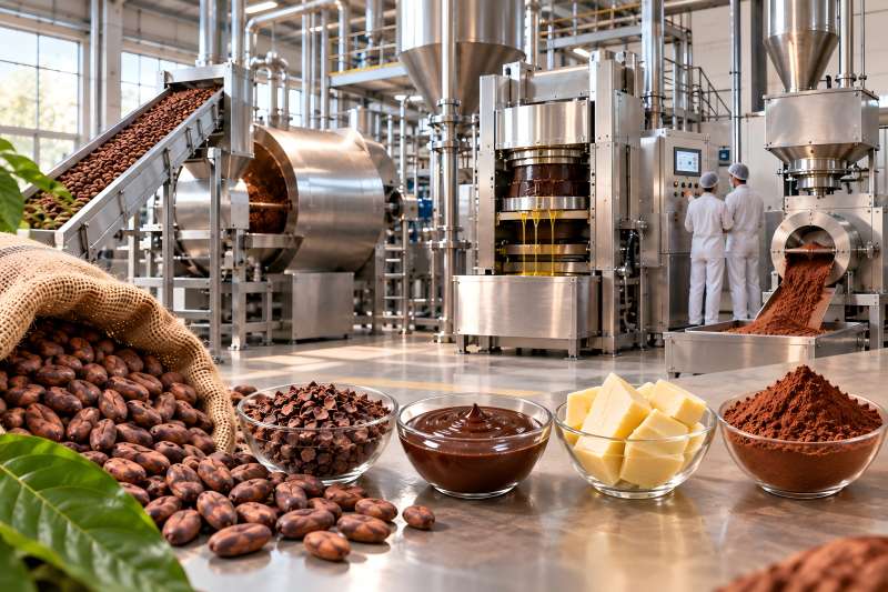 Cocoa Processing Plant Equipment and Production Line