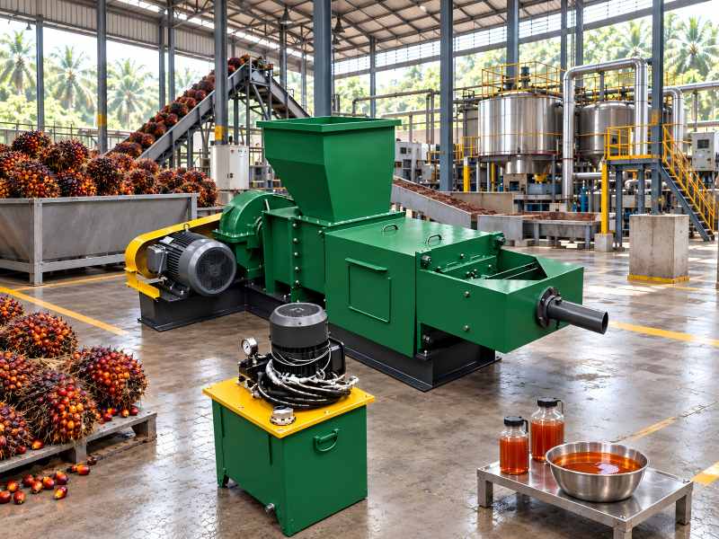 Twin-screw oil press