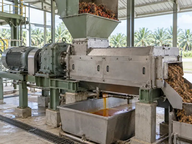 Palm Oil Press and Discharge Streams Palm Oil Press and Discharge Streams