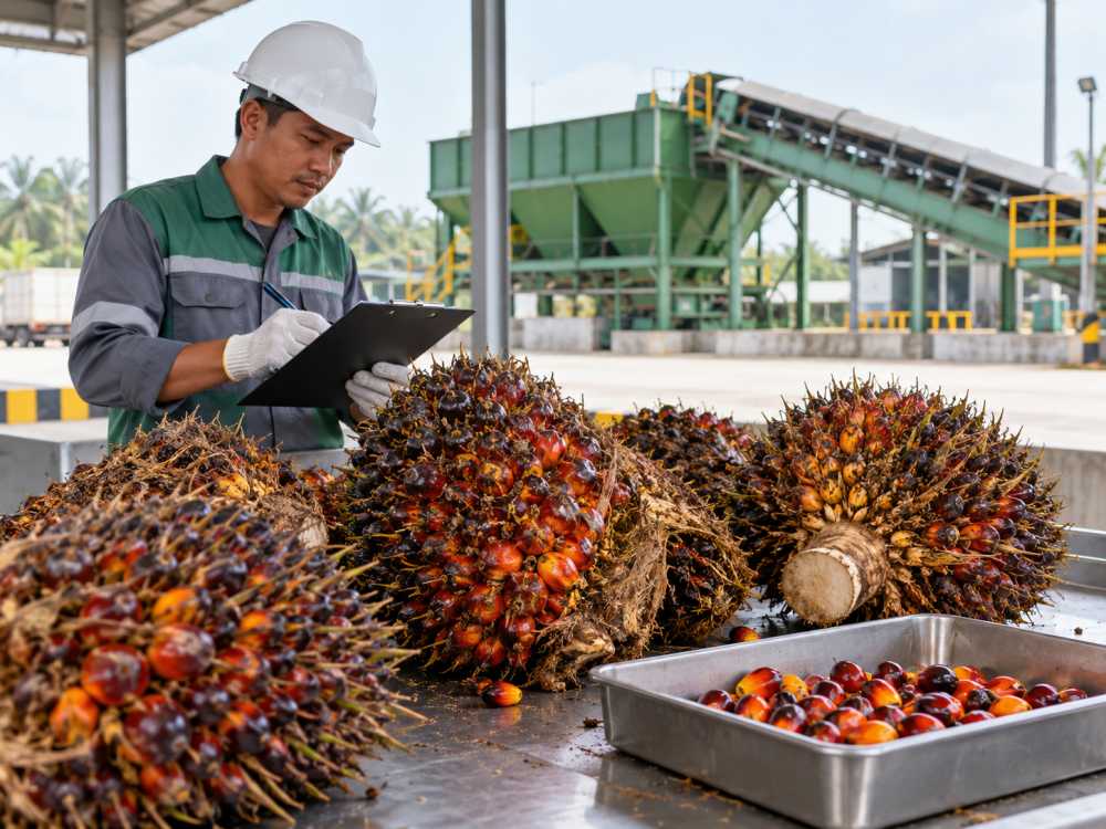 Palm Oil FFB Grading at Mill Reception